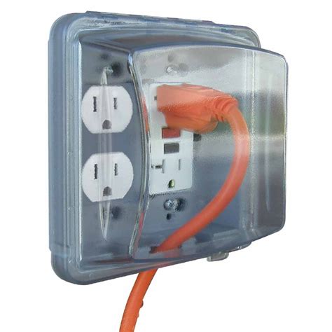 2 gang plastic electrical box cover|outdoor 2 gang outlet cover.